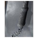 Intricate Decorative Battle Axe Cap Gun with Chain Attachment