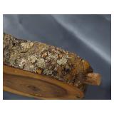 Handcrafted Black Cherry Wood Cribbage Board Unique Design