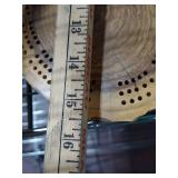 Handcrafted Black Cherry Wood Cribbage Board Unique Design