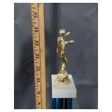 Metro Karate Trophies Italian White Carrara Marble Base