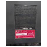 Vintage Sony Trinitron Color TV Model KV-1917 1984 Retro Gaming