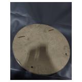 Antique Style Round Mirror with Intricate Frame Design