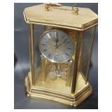Vintage Mantel Clocks Lot: Victorian Design & Brass Glass Crystal