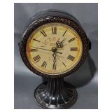 Vintage Mantel Clocks Lot: Victorian Design & Brass Glass Crystal