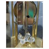 Vintage Mantel Clocks Lot: Victorian Design & Brass Glass Crystal