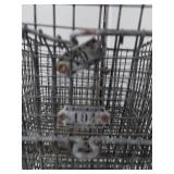 Set of 4 Vintage Metal Wire Locker Baskets for Storage