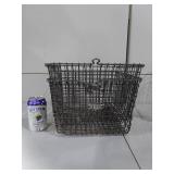 Set of 4 Vintage Metal Wire Locker Baskets for Storage