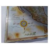 Vintage Corona Map of Mexico Wall Plaque Sign Decor
