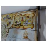 Vintage Corona Map of Mexico Wall Plaque Sign Decor