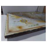 Vintage Corona Map of Mexico Wall Plaque Sign Decor