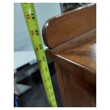 Vintage Wooden Secretary Desk with Drawers and Cabinet