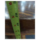 Vintage Tiger Oak Wood Table - Unique Design