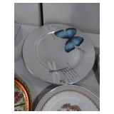 Decorative Plate Set: Vintage Floral, Scenic, Art Deco