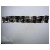 Antique Taxaco Mexico 925 Silver Statement Bracelet