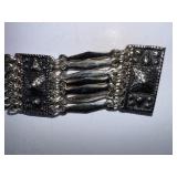 Antique Taxaco Mexico 925 Silver Statement Bracelet