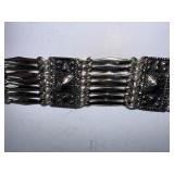 Antique Taxaco Mexico 925 Silver Statement Bracelet