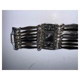 Antique Taxaco Mexico 925 Silver Statement Bracelet