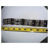 Antique Taxaco Mexico 925 Silver Statement Bracelet