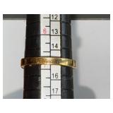 Set of 2 Vintage Avon Rings with Large Faux Gemstone and Silver-Tone Knot Design