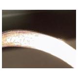 Vintage Mexican Sterling Silver Ring with Large Yellow Gemstone