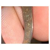 Sterling Silver Ring with Purple Stones and Adjustable Design Ring