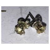 Jewelry Lot: Designs by Lucinda House Pin, LizTech Camel Pin, Blue Dangle Earrings, Rhinestone Stud Earrings