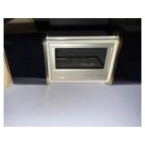 Engraved WWII Era Metal Cigarette Case and Quartz Alarm Clock with History Card