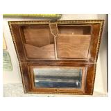 Vintage Embossed Leather Wallet with Mirror and Pockets