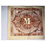 WWII Allied Military Currency Notes Italy 1 Lira (2) and Germany 5 Mark