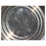 Set of 4 Vintage Glass and Sterling Silver Salt and Pepper Shakers