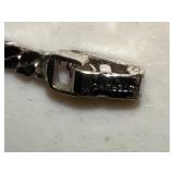 Ciro Bond Street Sterling Bracelet and Earrings Set with Green Stones in Box