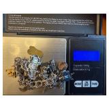 Vintage Sterling Silver and Gold Tone Charm Bracelet with Landmark and Animal Charms, 45.7g