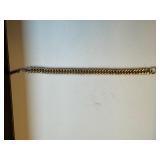 Vintage Gold Tone Metal Chain Bracelet 26.4g