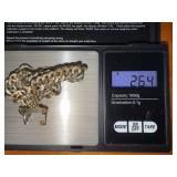 Vintage Gold Tone Metal Chain Bracelet 26.4g