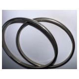 Set of 2 Monet Silver-Tone Bangle Bracelets