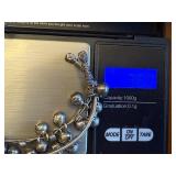 Pair of Vintage Silver Anklets with Bell Charms, 38.1g