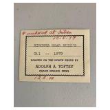 Original Oil Painting by Adolph A. Toftey, 1979