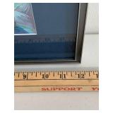 North Shore Anna Hess Framed Wolf Art Painting in Forest Scene