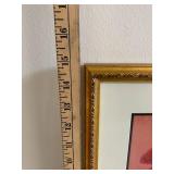 Framed Dancing Couple Artwork in Gold Frame