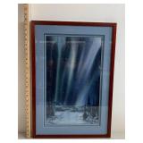 Grand Marais MN Aurora Borealis Framed Artwork by Steve Byers