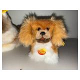 Vintage Steiff Collie and Pekinese Plush Toys Set