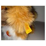 Vintage Steiff Collie and Pekinese Plush Toys Set