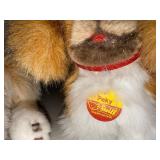 Vintage Steiff Collie and Pekinese Plush Toys Set