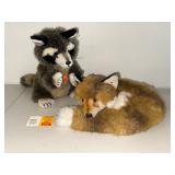 Steiff Plush Raccoon & Fox Collectibles