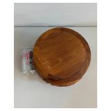 Antique Style Carved Wooden Display Stand Decor