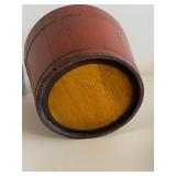 Vintage Wooden Bucket with Handle Rustic Decor