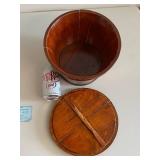 19th Century Chinese Cedar Rice Container