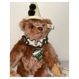 Steiff Harrods Musical Clown Bear & Mini Bear