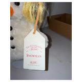 Steiff Christmas Plush Set: Santa, Snowman, Reindeer