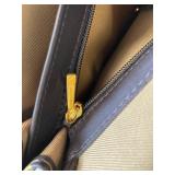 Longchamp Paris Crossbody Bag - Elegant Brown Pattern